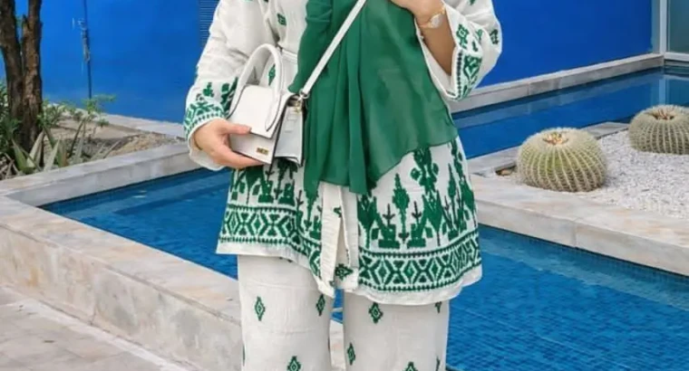 Ensemble Femme Chic Brodé 2 Pièces