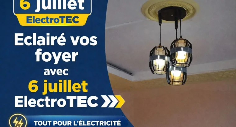 6 Juillet ElectroTEC – Votre expert en rénovation et installation électrique à domicile