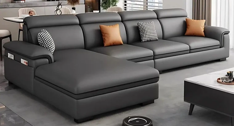 Canapé d’angle moderne et confortable