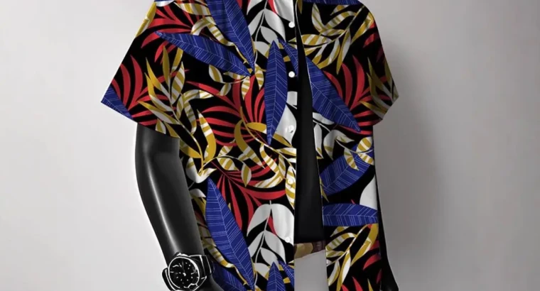 Chemise d'été imprimée homme Style...