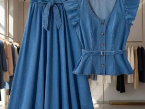 Robe Élégante Bleue Femme – Coupe Chic et Moderne | SHOP 2S