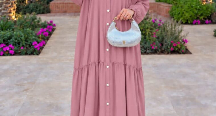 Robe Ample en Coton avec Voile Assorti